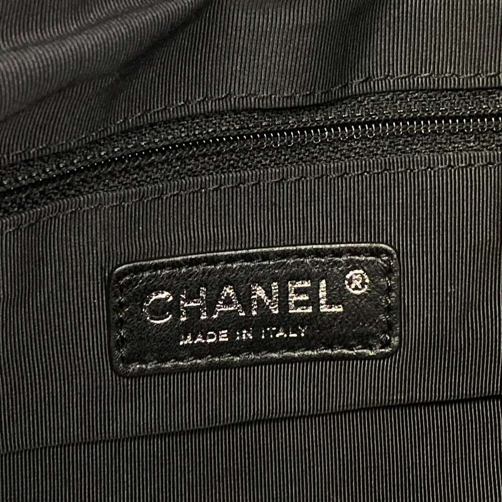Chanel Matelasse Tote Bag White Black Lambskin Nylon - Picture 9 of 15